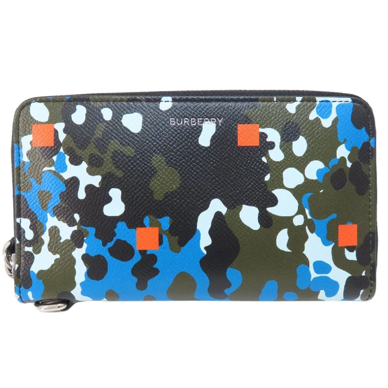 Burberry bags with smooth textures -Burberry Camouflage Pattern Long Wallet PVC Women's BURBERRY