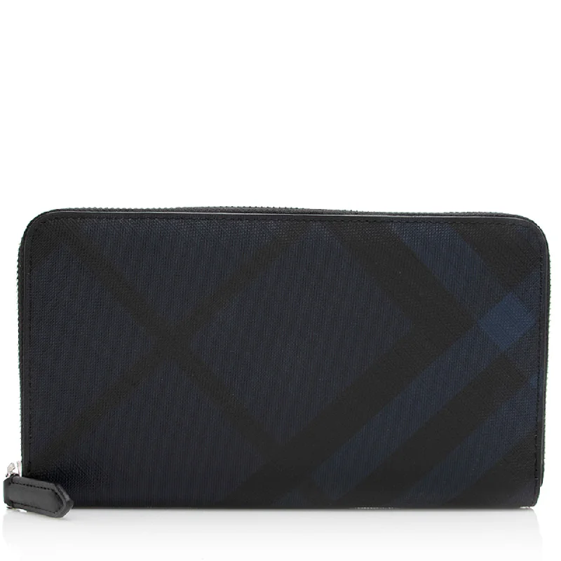 Burberry bags for luxury shopping -Burberry Check Zip Around Large Wallet (SHF-20167)