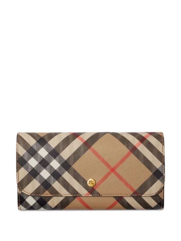 Burberry handbags with timeless appeal -BURBERRY Checkered Design Mini Wallet for Women