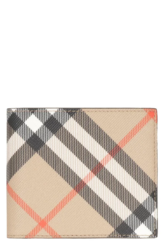 Burberry bags with luxurious, detailed accents -BURBERRY Classic Check Mini Wallet - 11x9.5 cm