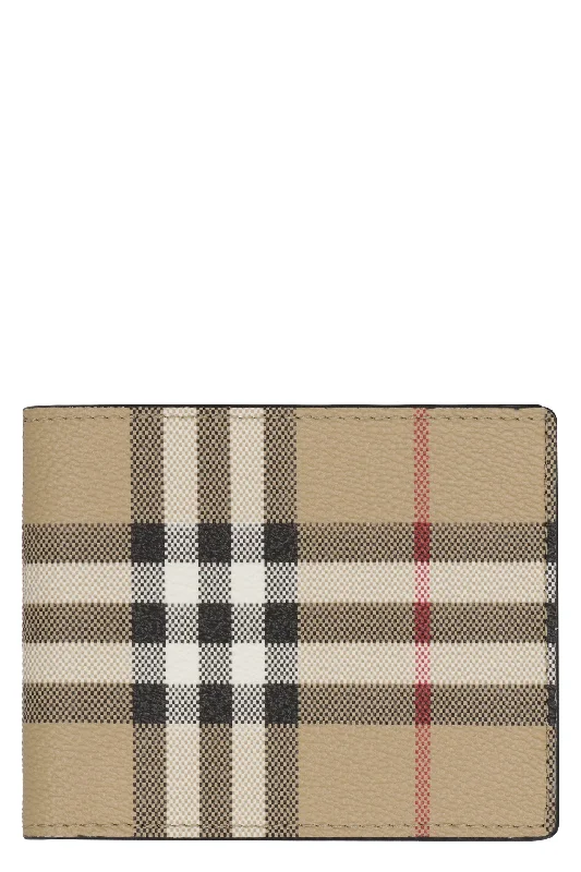 Burberry bags with designer appeal -BURBERRY Classic Check Print Wallet for Men - Beige