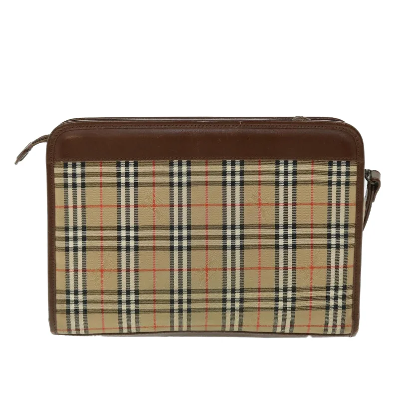 Burberry handbags with signature colors -BURBERRY Clutch Bag