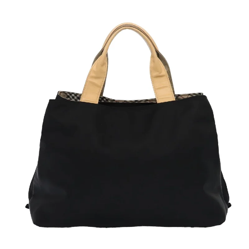 Burberry bags for fashion-conscious women -BURBERRY Hand Bag Nylon Black  yk13647