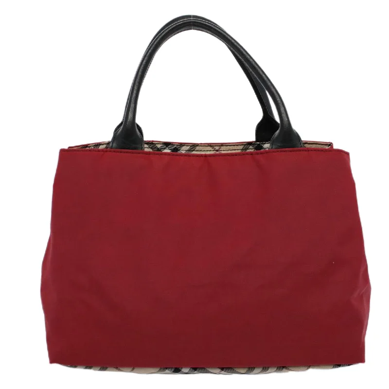 Burberry handbags for exclusive fashion lovers -BURBERRY Hand Bag Nylon Red  yb435