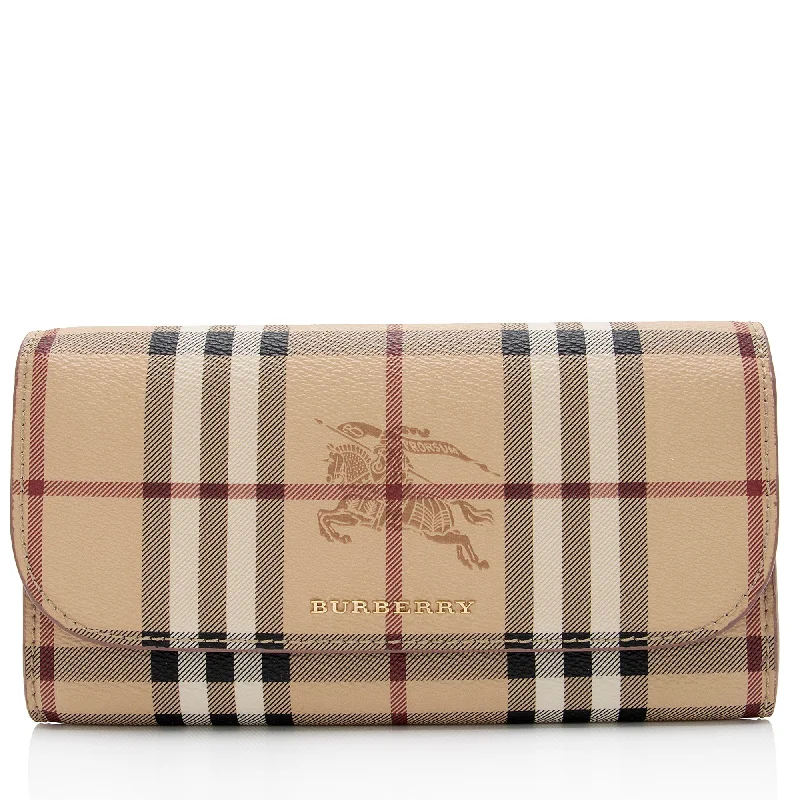 Burberry bags with structured designs -Burberry Haymarket Check Henley Wallet (SHF-25ukEH)