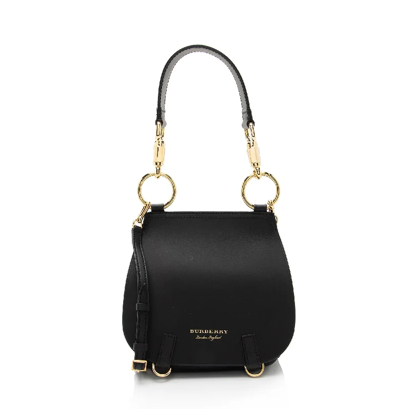 Burberry bags with timeless design -Burberry Leather Bridle Medium Saddle Bag (SHF-FYQaTS)