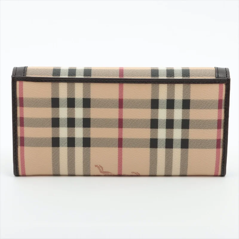 Burberry handbags with elegant detailing -Burberry Leather Long Wallet Beige