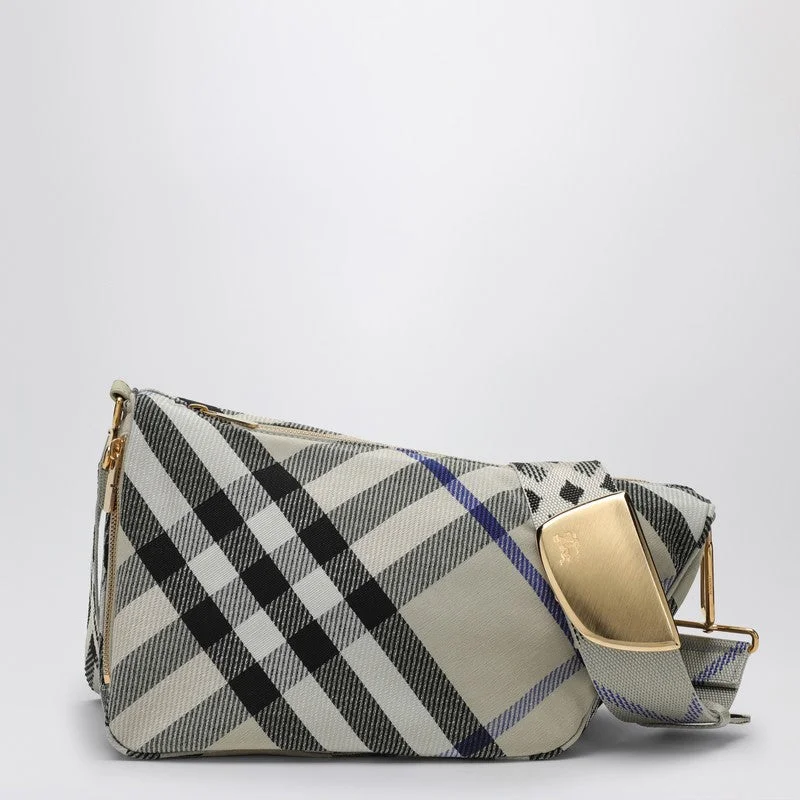 Burberry handbags for iconic style -Burberry Medium Shield Bag With Check Pattern Women