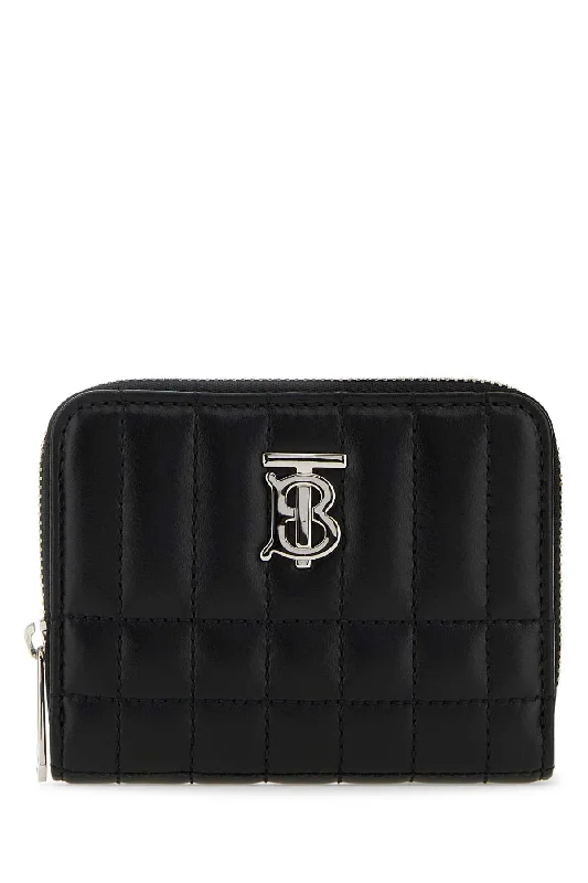 Burberry handbags for fashionable buyers -BURBERRY Mini Black Nappa Leather Wallet