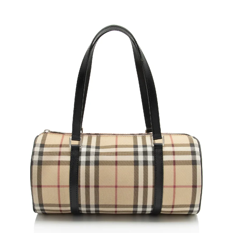 Burberry handbags for fashionable buyers -Burberry Nova Check Barrel Bag (SHF-VVhoqh)