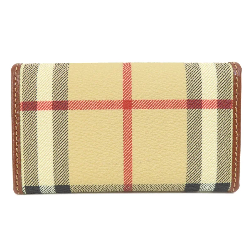 Burberry bags with artistic detailing -BURBERRY Nova Check Wallet