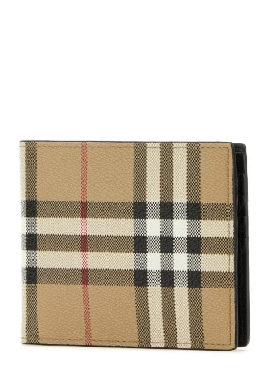 Burberry handbags for high-end fashionistas -Burberry Man Printed Canvas Wallet