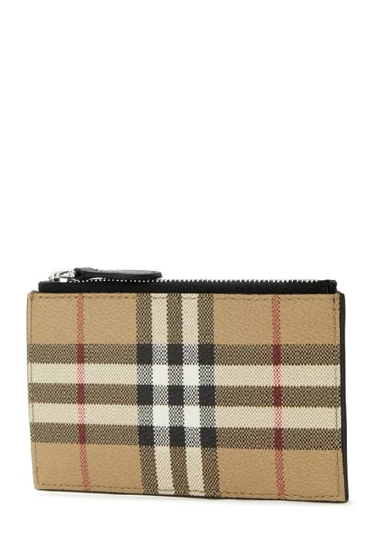 Burberry bags with sophisticated hardware -Burberry Man Printed Canvas Wallet