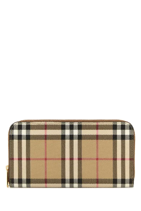 Burberry bags for fashionable professionals -BURBERRY Printed Canvas Wallet - 20 cm x 11 cm