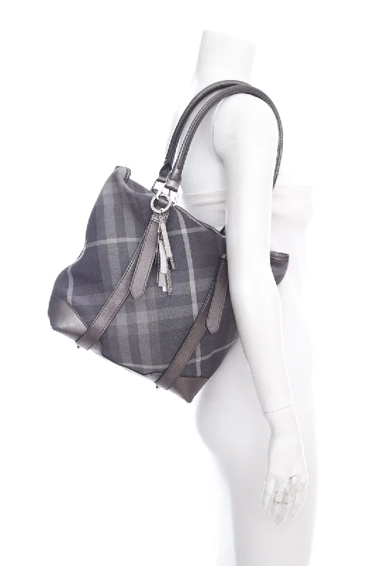 Burberry bags for luxury accessories -Burberry Silver Plaid Handbag