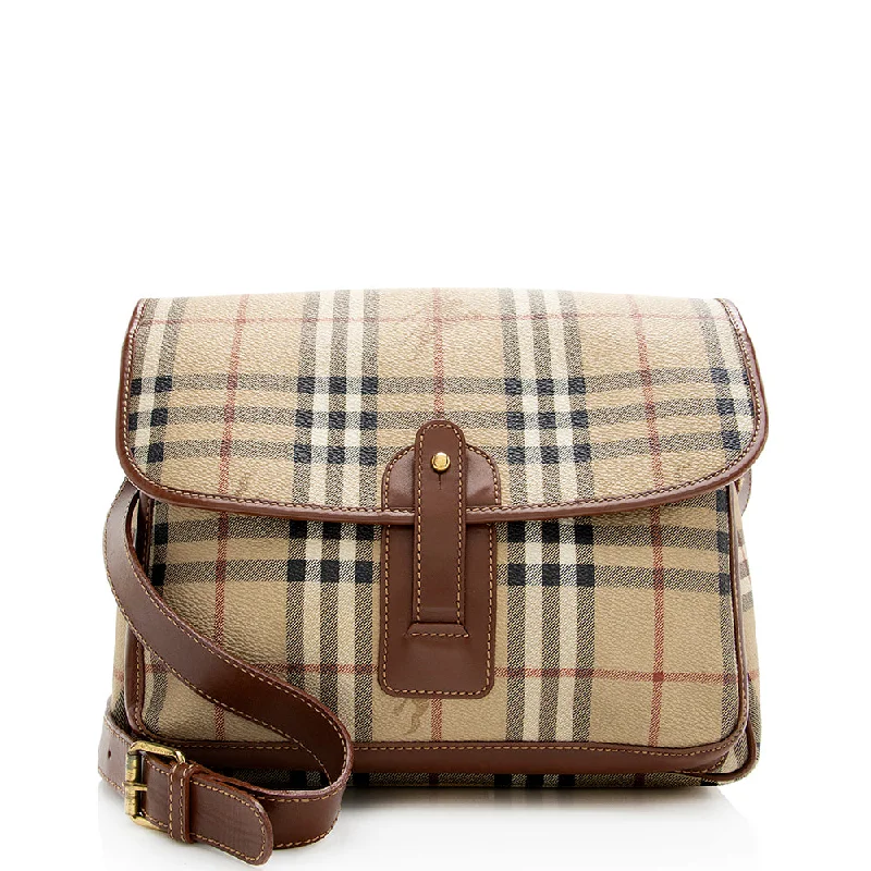 Burberry bags for modern fashion needs -Burberry Vintage Haymarket Check Messenger Bag - FINAL SALE (SHF-18443)