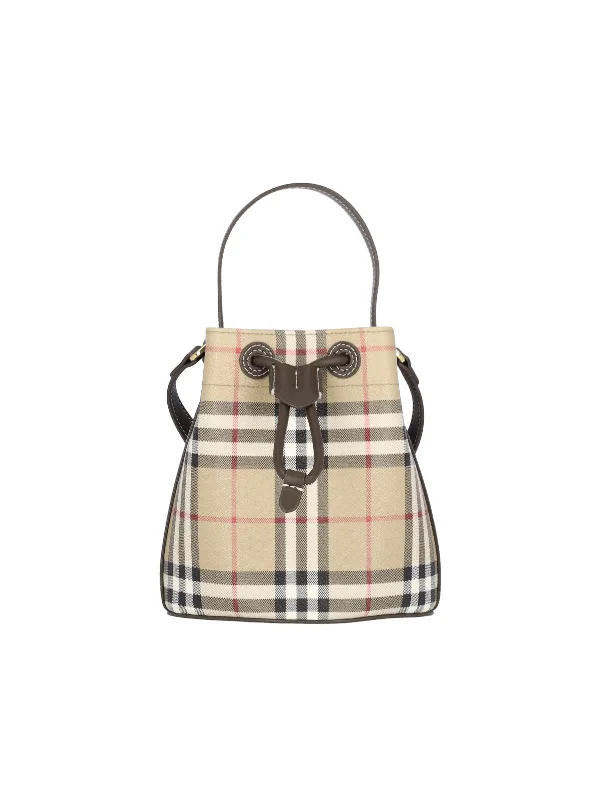 Burberry handbags with exclusive charm -Burberry Women "Check" Mini Bag