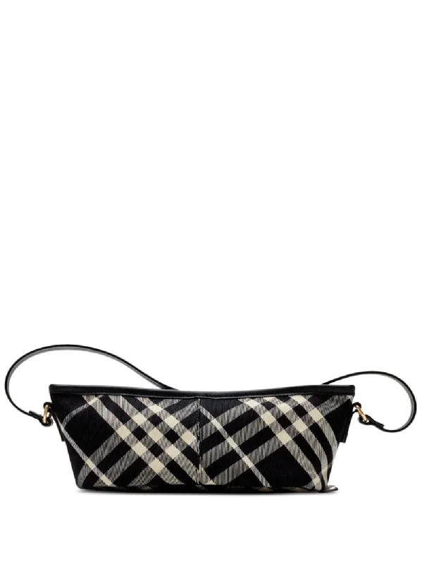 Burberry bags with polished leather finishes -Burberry Women Check Mini Bag