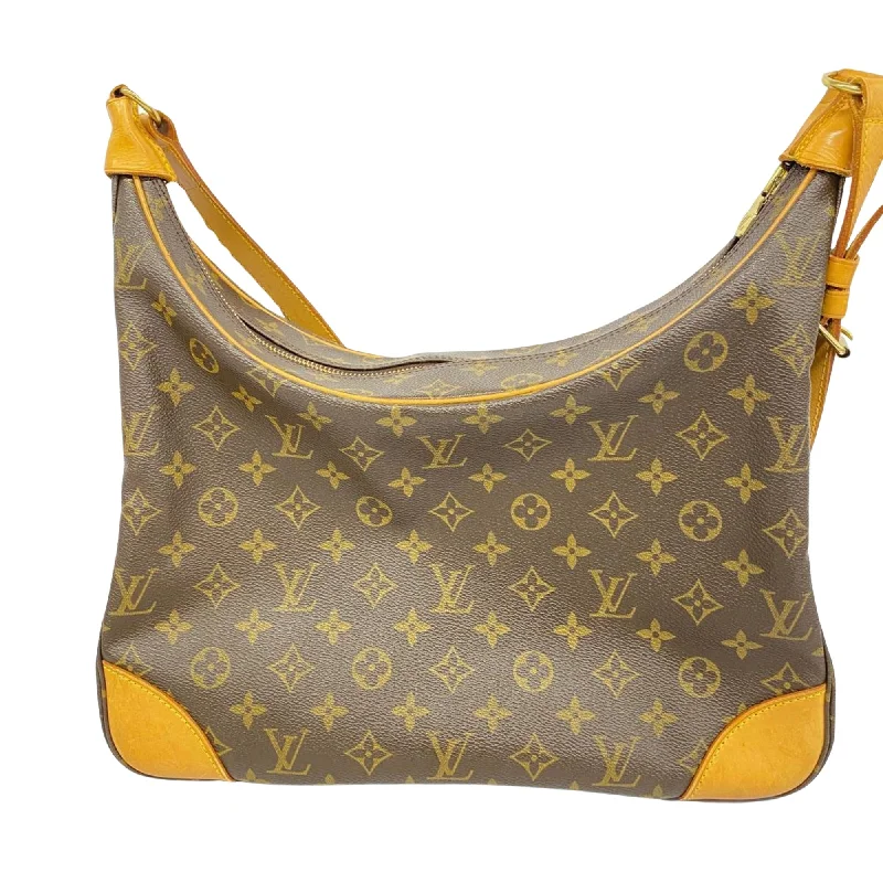 Louis Vuitton handbags with leather and fabric accents -LOUIS VUITTON Boulogne Shoulder Bag