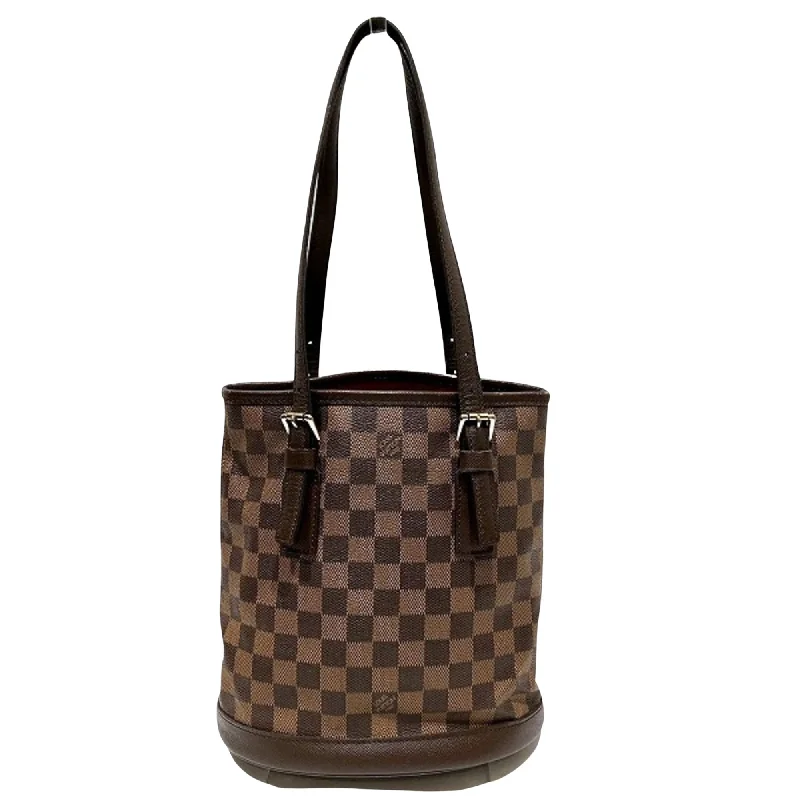 Louis Vuitton leather bags with gold accents -LOUIS VUITTON Bucket Shoulder Bag