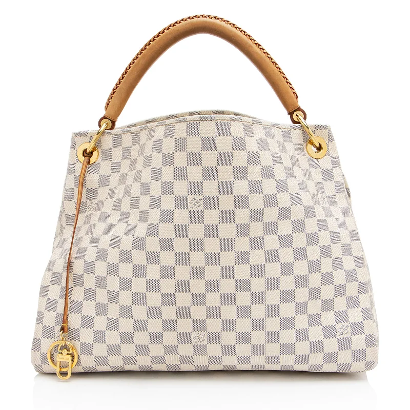 Louis Vuitton handbags for statement accessories -Louis Vuitton Damier Azur Artsy MM Shoulder Bag (SHF-D9Abmw)