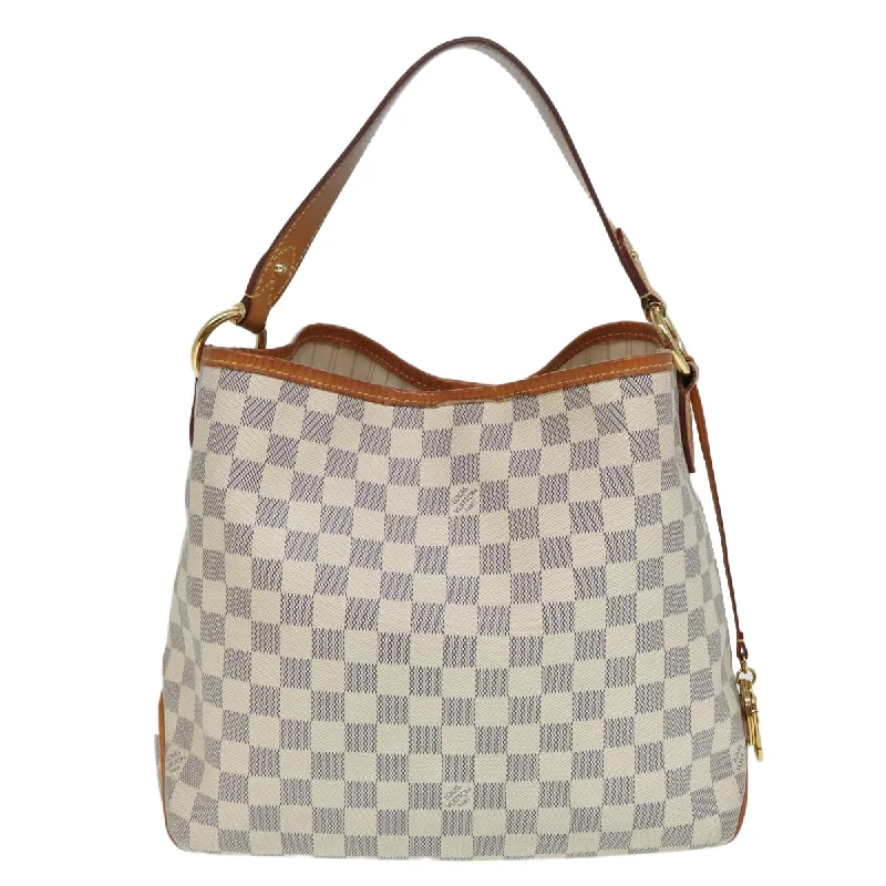 Louis Vuitton handbags with elegant textures -LOUIS VUITTON Damier Azur Delightful PM Shoulder Bag N41447 LV 86589