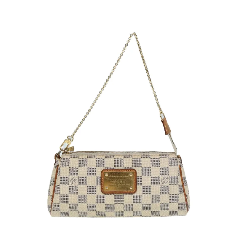 Louis Vuitton handbags for chic professionals -LOUIS VUITTON Damier Azur Eva Shoulder Bag 2way N55214 LV 84875