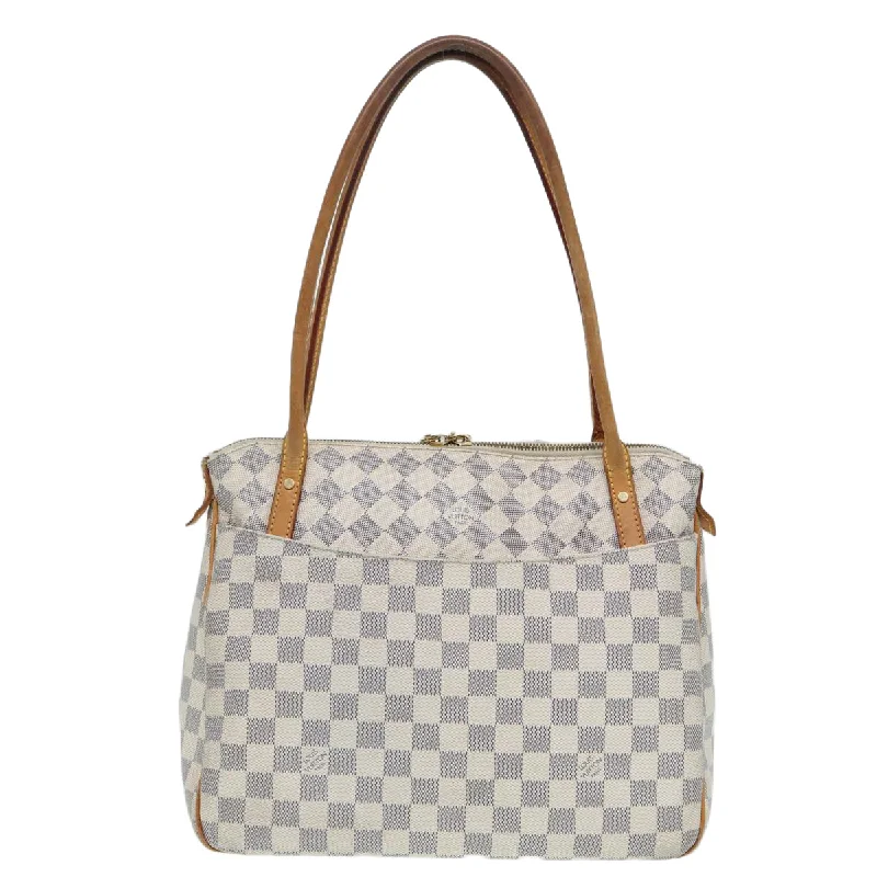 Louis Vuitton bags with bold color options -LOUIS VUITTON Damier Azur Figueri PM Shoulder Bag N41176 LV 84977