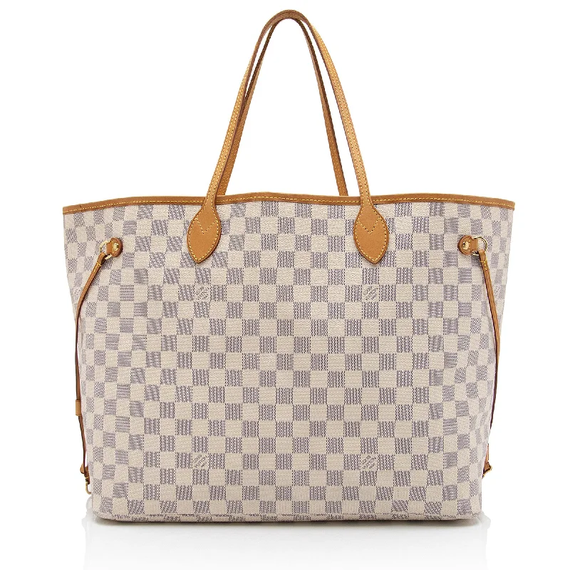 Louis Vuitton handbags with fashion-forward designs -Louis Vuitton Damier Azur Neverfull GM Tote (SHF-46Mqp7)