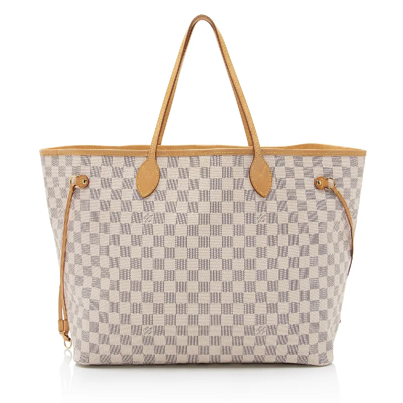 Louis Vuitton handbags with exclusive craftsmanship -Louis Vuitton Damier Azur Neverfull GM Tote (SHF-asQvxL)