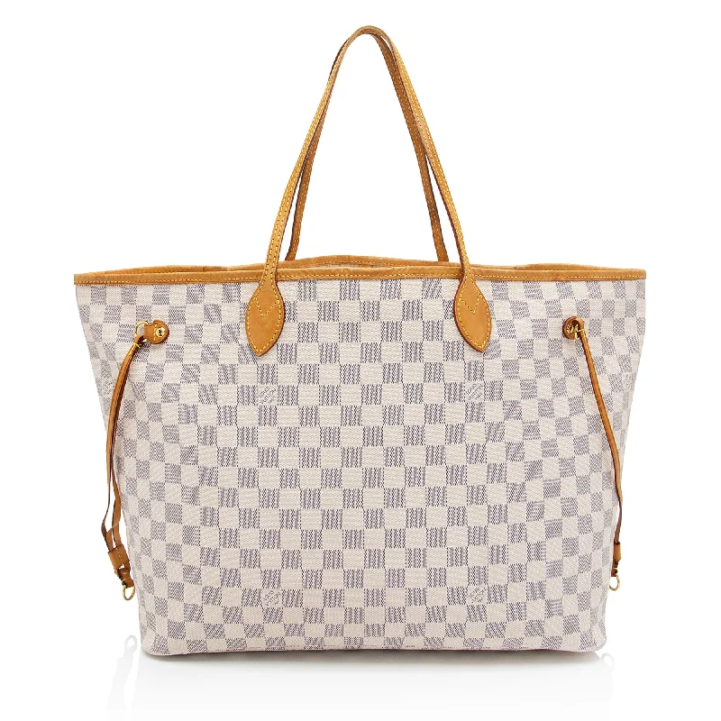 Louis Vuitton handbags with modern touches -Louis Vuitton Damier Azur Neverfull GM Tote (SHF-mCl4xz)