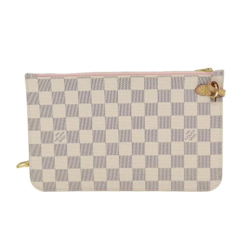 Louis Vuitton bags for stylish women -LOUIS VUITTON Damier Azur Neverfull MM Pouch Pouch LV 84837