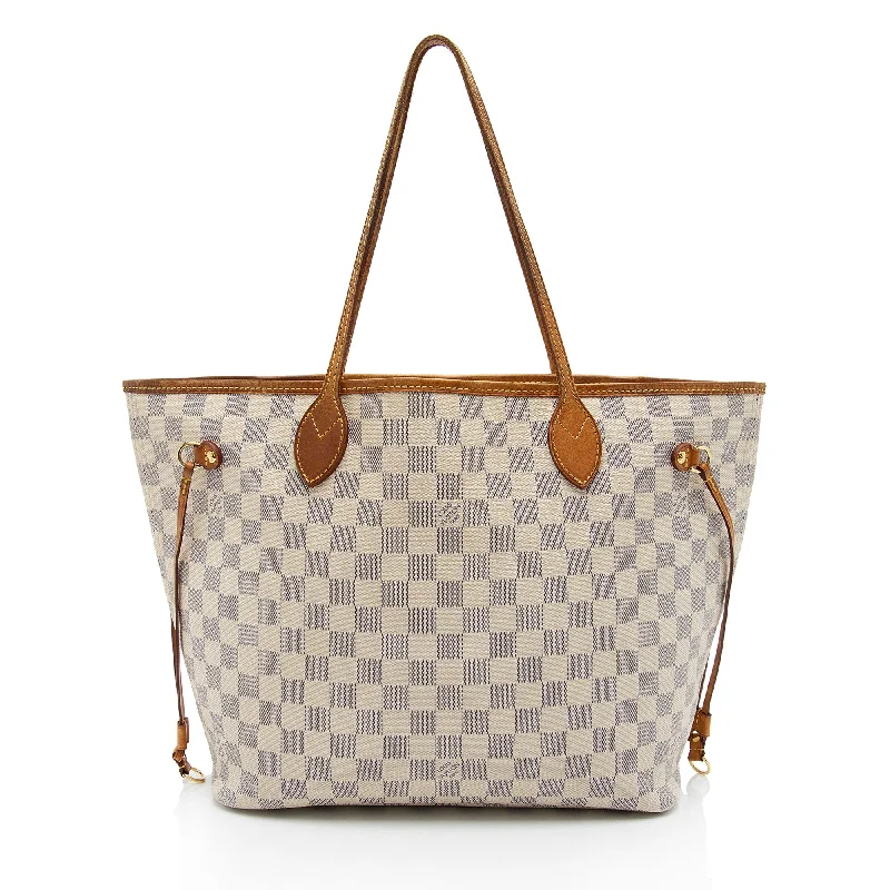 Louis Vuitton bags with designer appeal -Louis Vuitton Damier Azur Neverfull MM Tote - FINAL SALE (SHG-AOeI8u)