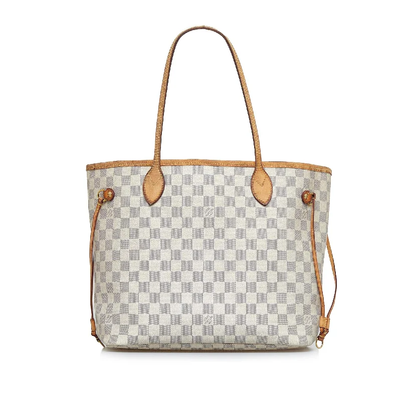 Louis Vuitton luxury handbags for fashion lovers -Louis Vuitton Damier Azur Neverfull MM (SHG-kiV2N5)