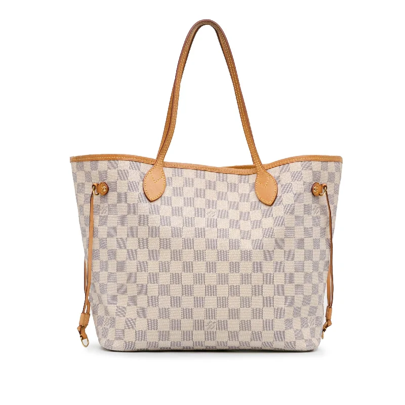 Louis Vuitton bags with classic designs -Louis Vuitton Damier Azur Neverfull MM (SHG-NO1pMI)