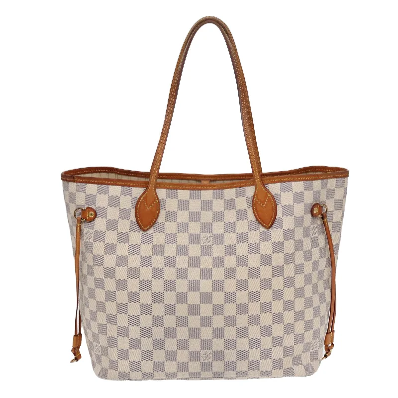 Louis Vuitton luxury bags with high-end designs -LOUIS VUITTON Damier Azur Neverfull MM Tote Bag N41605 LV 84898