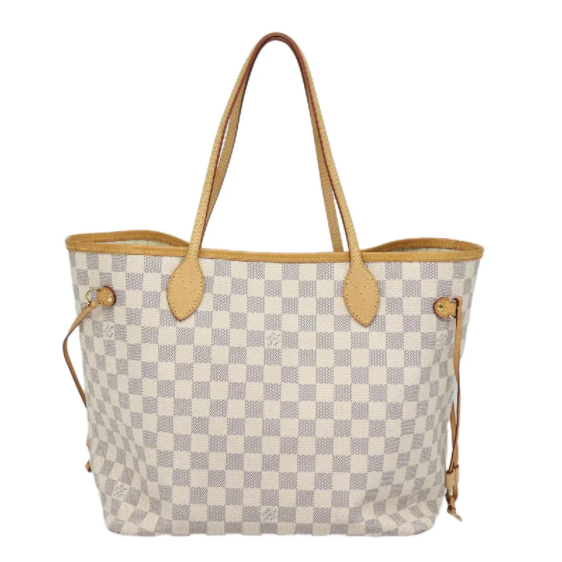 Louis Vuitton bags for special occasions -LOUIS VUITTON Damier Azur Neverfull MM Tote Bag N41605 LV 85930A