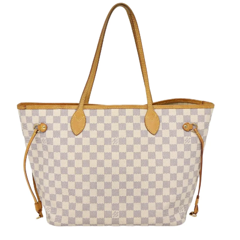 Louis Vuitton bags with statement shapes -LOUIS VUITTON Damier Azur Neverfull MM Tote Bag N41605 LV 86660