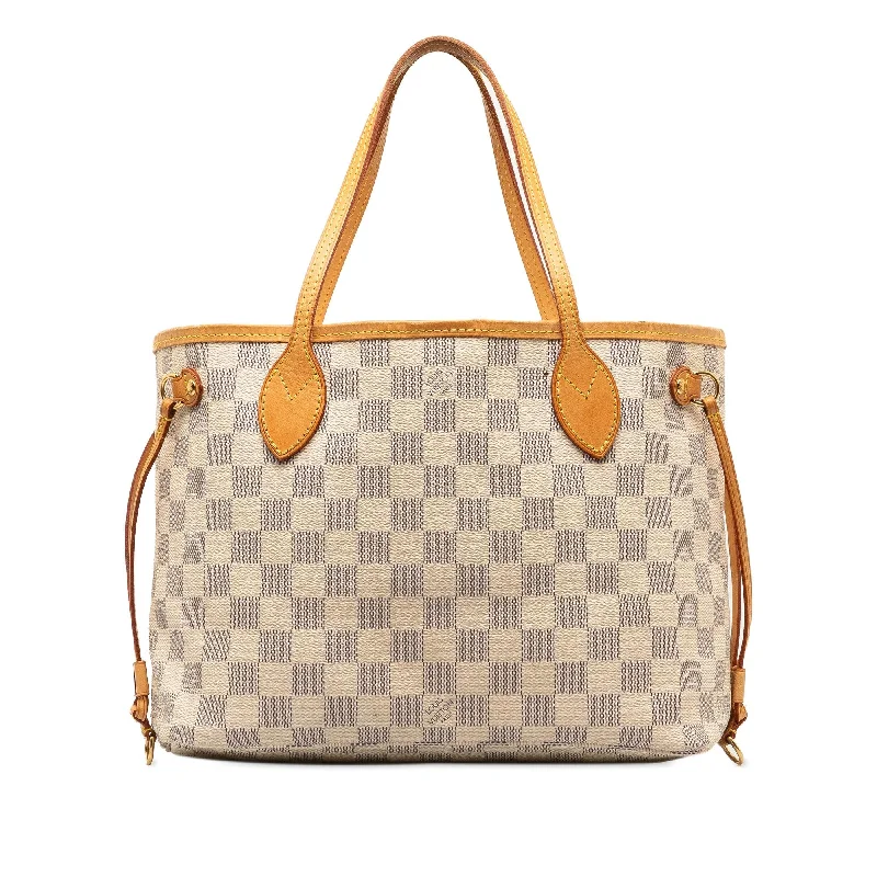 Louis Vuitton handbags for timeless luxury -Louis Vuitton Damier Azur Neverfull PM (SHG-JeBr2j)