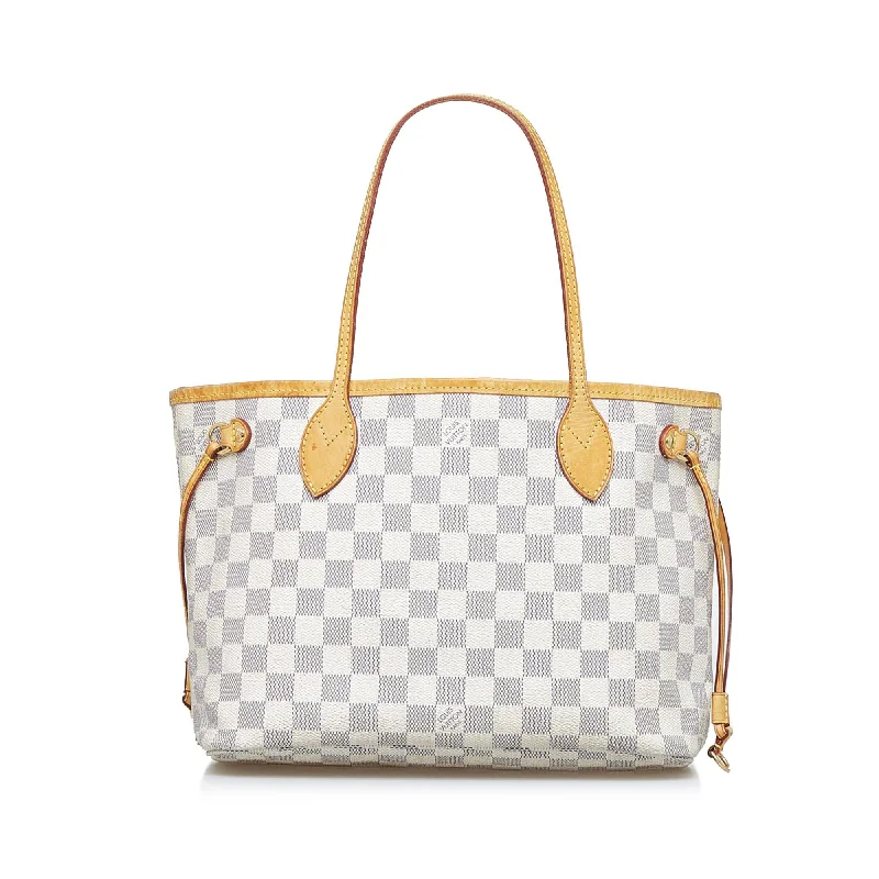 Louis Vuitton handbags with exclusive hardware -Louis Vuitton Damier Azur Neverfull PM (SHG-qMgFa9)