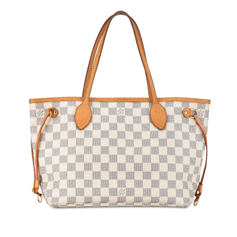 Louis Vuitton luxury bags with bold monograms -Louis Vuitton Damier Azur Neverfull PM (SHG-xkZaV0)