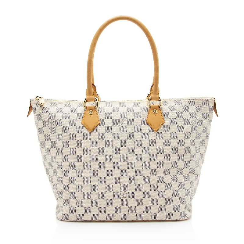 Louis Vuitton bags for modern, stylish wardrobes -Louis Vuitton Damier Azur Saleya MM Tote (SHF-YhUWHl)