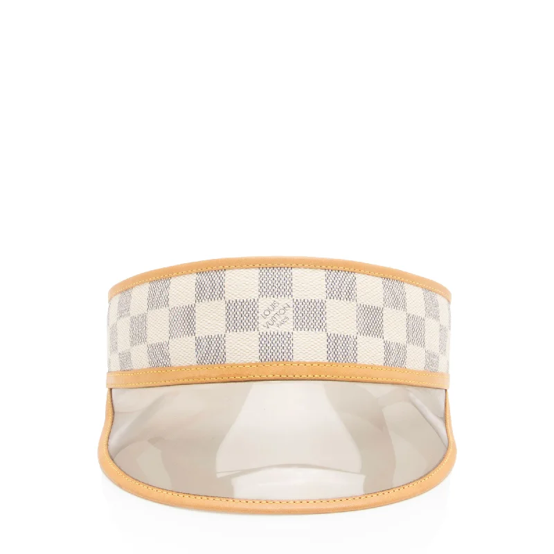 Louis Vuitton bags with creative designs -Louis Vuitton Damier Azur Sun Visor (SHF-kCtmhO)