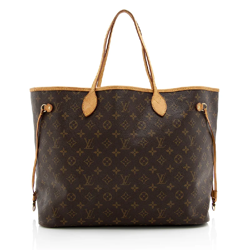 Louis Vuitton handbags with sophisticated detailing -Louis Vuitton Monogram Canvas Neverfull GM Tote (SHF-17731)