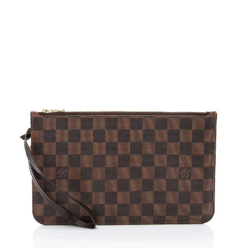 Louis Vuitton bags with modern touches -Louis Vuitton Damier Ebene Neverfull GM Pochette (SHF-ncuU1V)