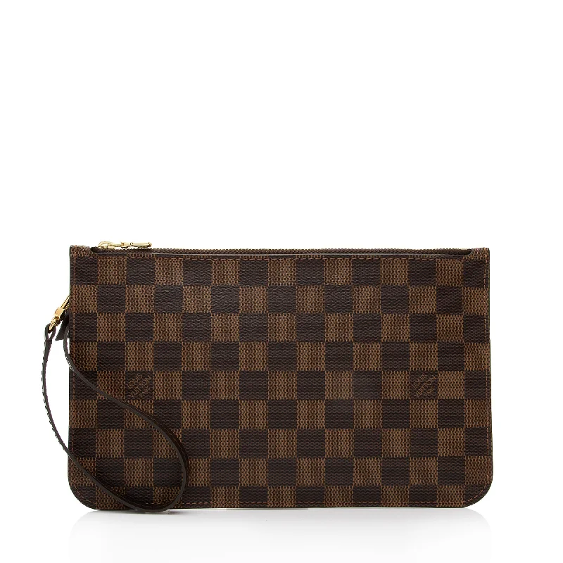 Louis Vuitton bags with refined leatherwork -Louis Vuitton Damier Ebene Neverfull GM Pochette (SHF-YyeCsu)