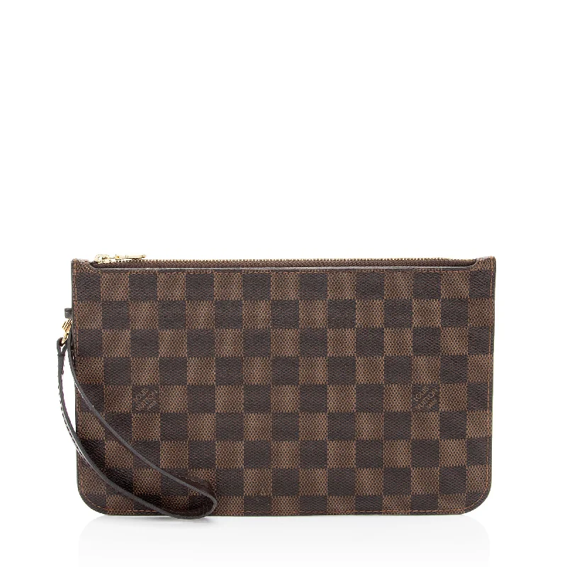 Louis Vuitton leather bags with classic finishes -Louis Vuitton Damier Ebene Neverfull GM Pochette (SHF-ztjIDf)