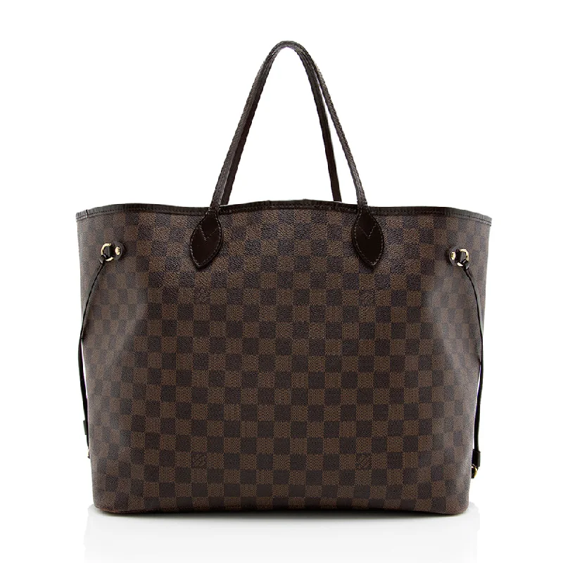 Louis Vuitton bags for exclusive shopping -Louis Vuitton Damier Ebene Neverfull GM Tote (SHF-18523)