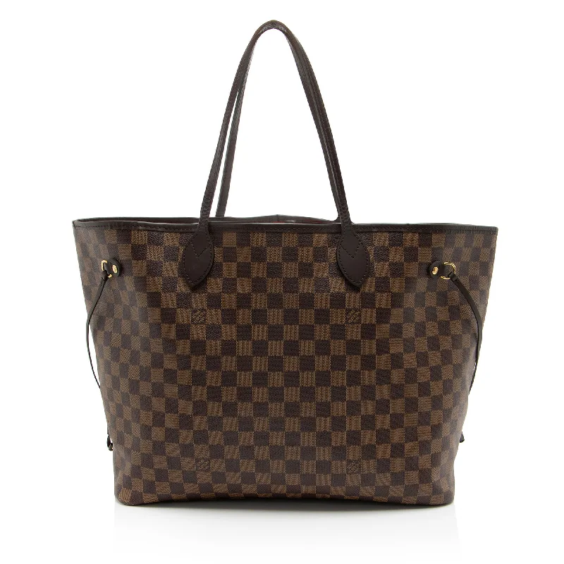 Louis Vuitton bags with luxury leatherwork -Louis Vuitton Damier Ebene Neverfull GM Tote (SHF-nEmioB)