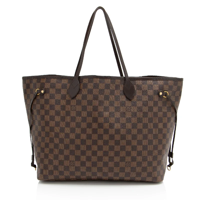 Louis Vuitton bags with exclusive patterns -Louis Vuitton Damier Ebene Neverfull GM Tote (SHF-pZvgBQ)